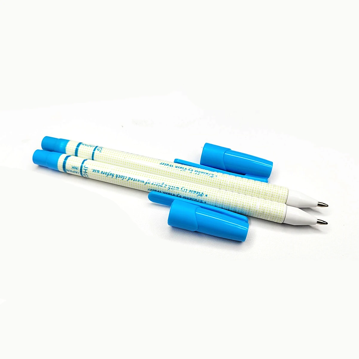 12 PACK Disappearing Ink Marking Pen, Air Water Erasable Pen/ Fabric Marker/ Temporary/ Auto-Vanishing Pen for Cloth (Blue)