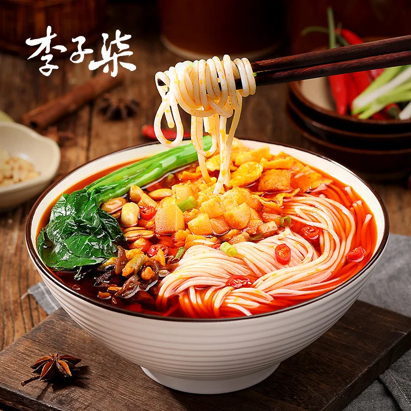 Оптовая продажа рисовая лапша Liziqi от бренда Liuzhou речной морду здоровая мгновенная пища 400 г