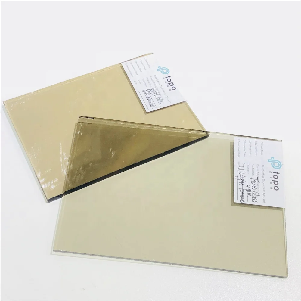 4mm 5mm 6mm 8mm 10mm 12mm Tinted  Bronze Float Glass Samples (C-GB)