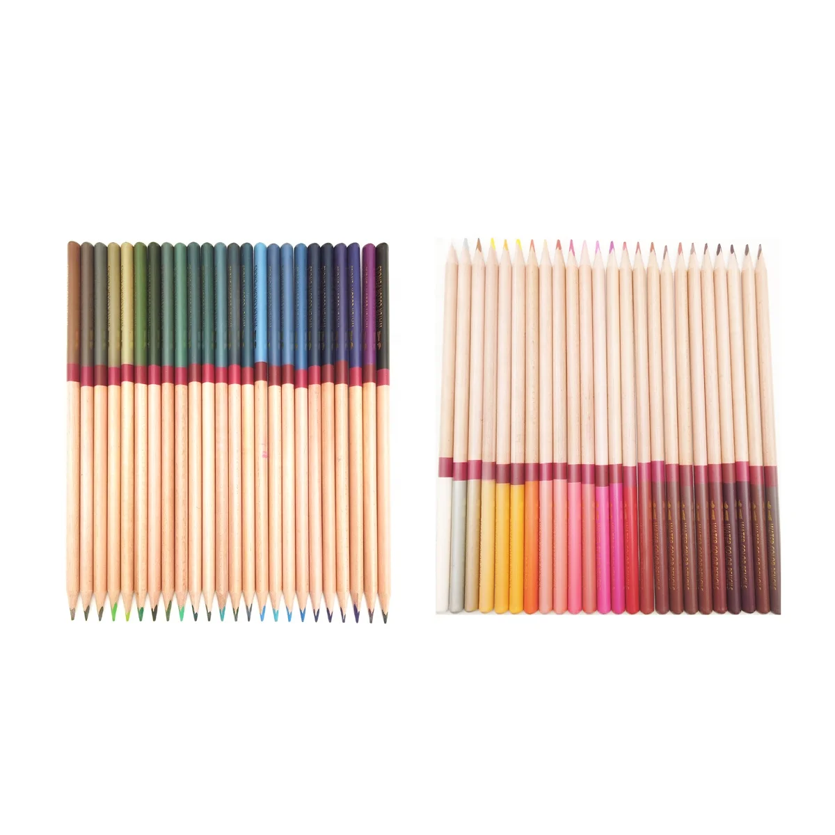 High Quality Plastic Tube Package 48pcs Triangle Shape Water Soluble Color Pencil Set Customized 48 Color Pencils