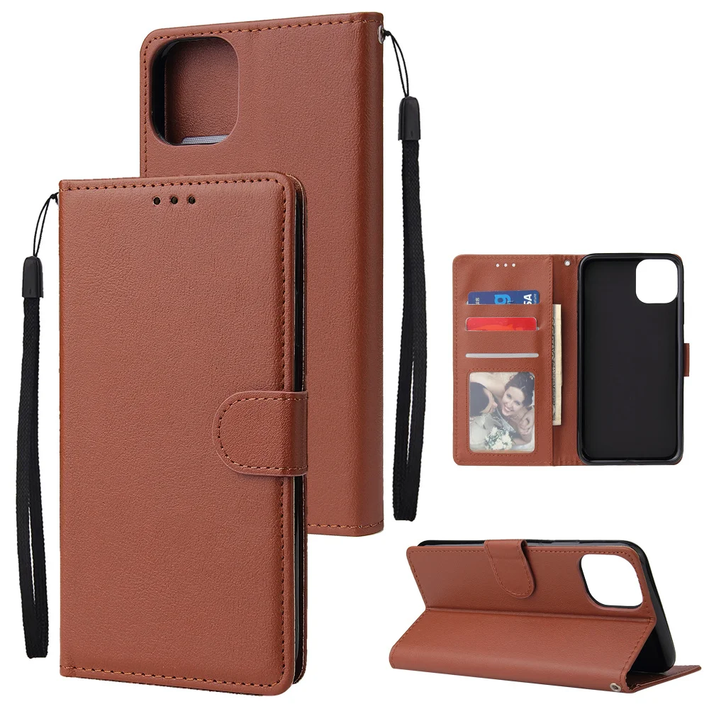 For iPhone 13 Wallet Cover Leather Flip Case Amazon Hot Selling Bank Card Slot Mobile Phone Case for iPhone 11 12 x xr xs max