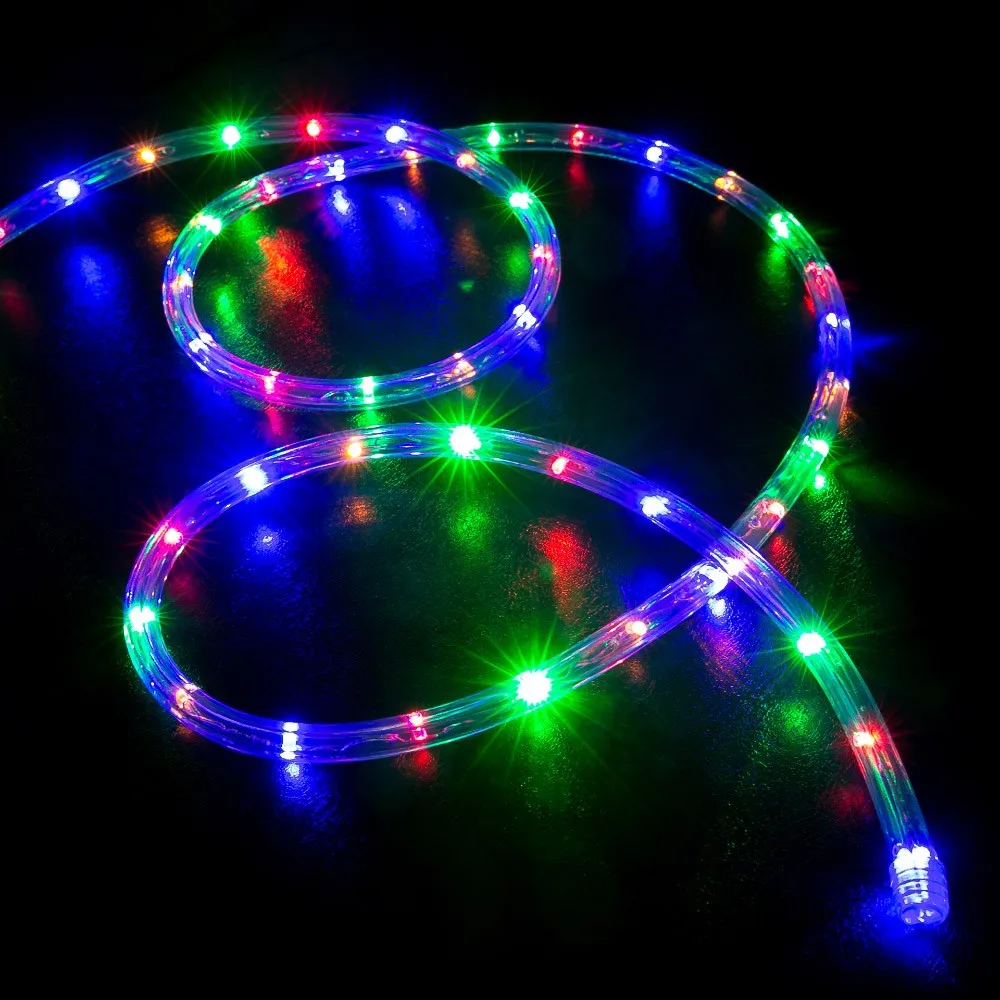 100m decoration led rope light  Waterproof RGB IC Addressable Remote LED Neon Rope Strip Lights