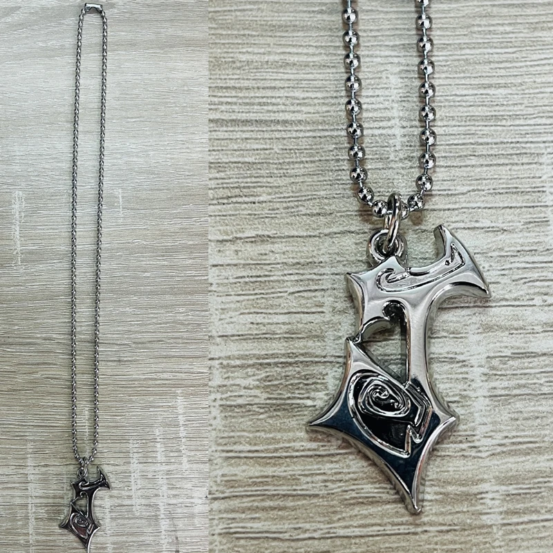 Purple silver with Chain Hardy Boyz Matt Jeff Hardy Pendant Necklace