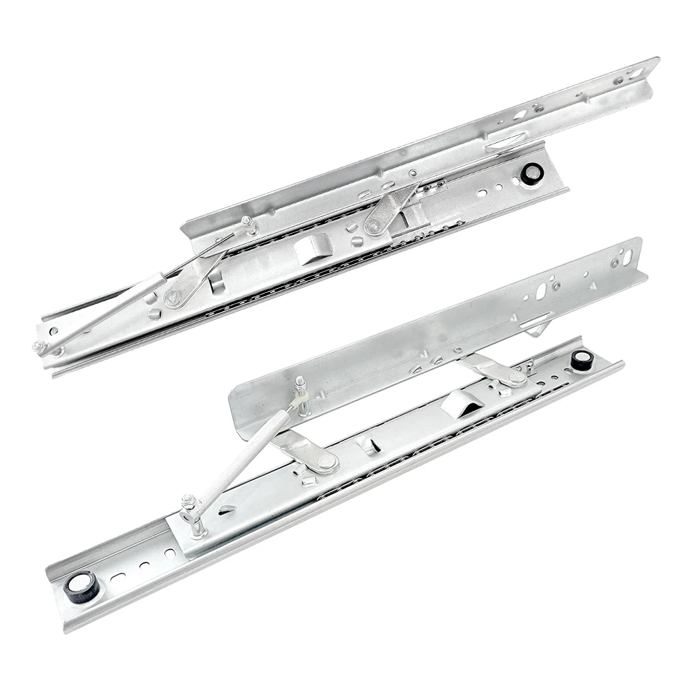 E-SHINING lifting spring extendable ball bearing dining Table Slide Rail lift rails folding table sliding rail mechanism