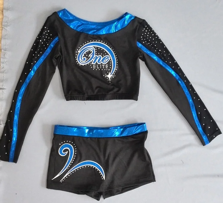 2019 rhinestones cheerleading uniforms