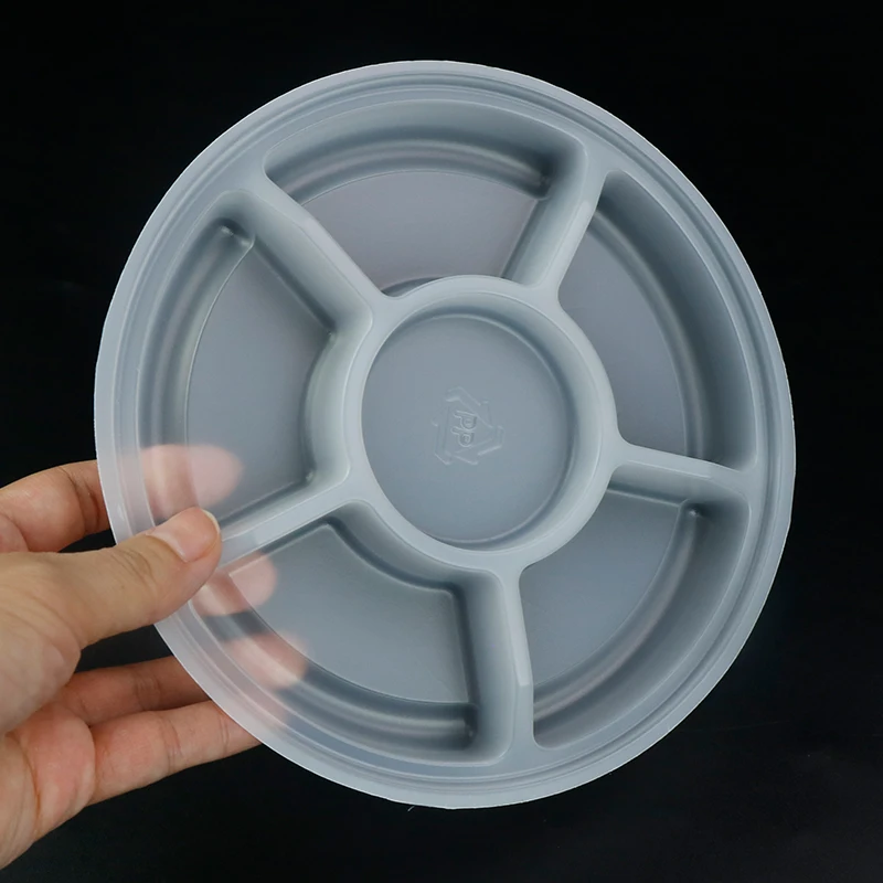 6 In 1 White Insert Inner Tray Packaging Round Box With Inner Tray Food Blister Inner Tray
