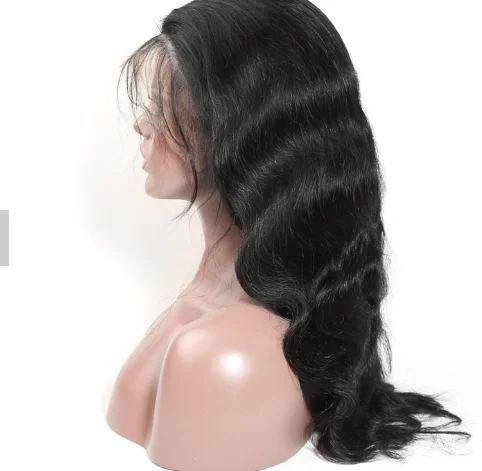 Оптовая продажа необработанные бразильские волосы с выравненной кутикулой натуральные человеческие парики на полной