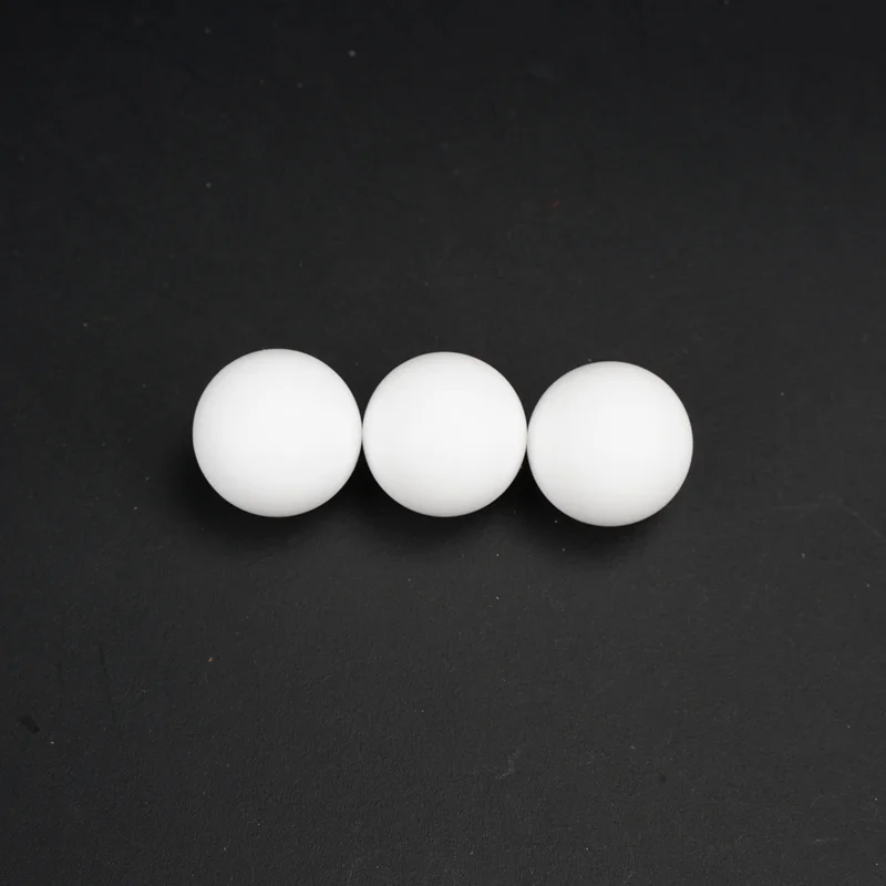 White plastic sealing ball, polytetrafluoroethylene material, solid polytetrafluoroethylene ball