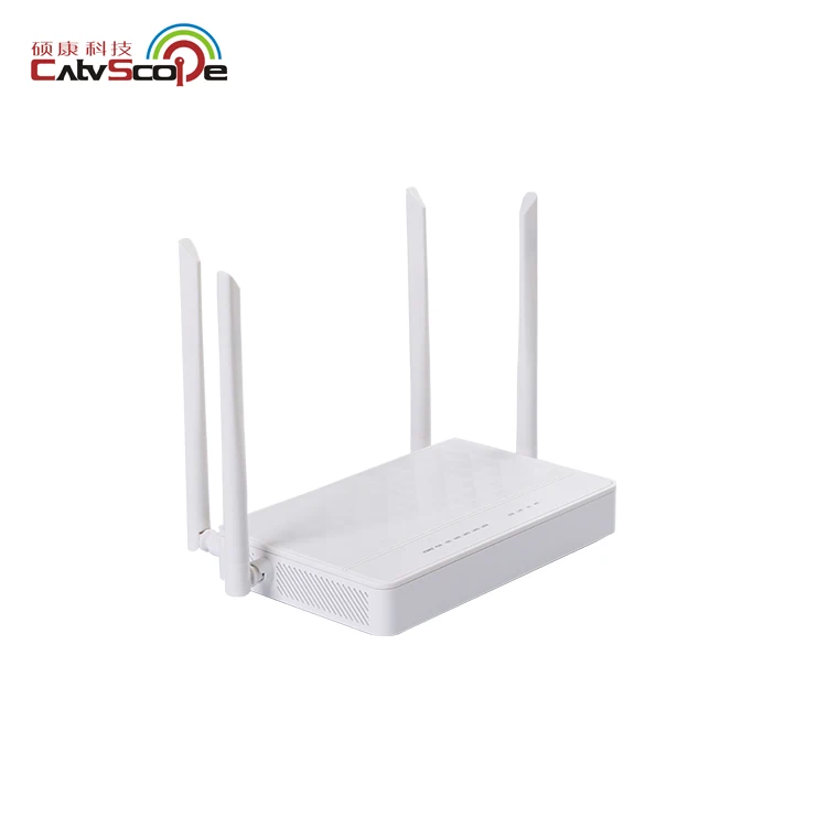 Dual Band gpon wifi router  gepon customized ports 5dBi 4 antennas onu ac ftth  xpon wifi router xpon gepon onu