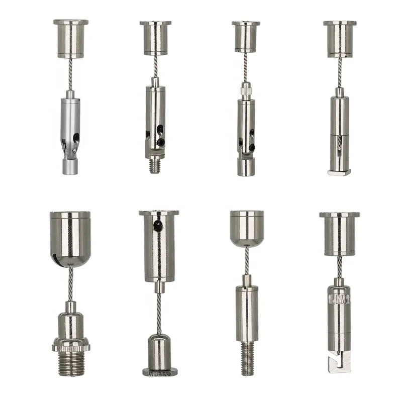 Professional manufacturer 304/316 steel wire rope with factory price suspension kits and hanging kits for LED panel lights