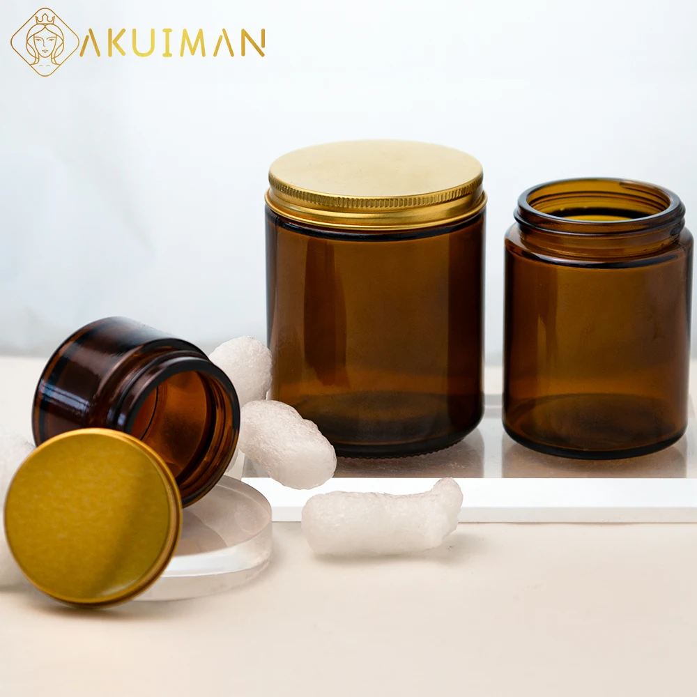 luxury 100g 2oz skin care 10 20 liter hand cream green glass pump bottle jars packaging with glass lids