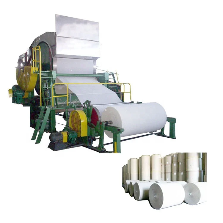 Jumbo roll Size Paper Product Making Machinery Paper Recycling Small Scale Plant
