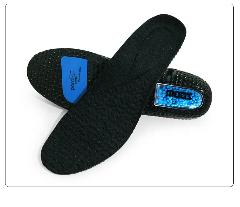 Popcorn Air Cushion Shock Absorbing Athletic Insoles PU Breathable Cuttable PORON Insoles
