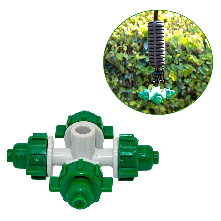 Cross Fogger Mist Sprayer Drip Irrigation System Micro Sprinkler for Greenouse