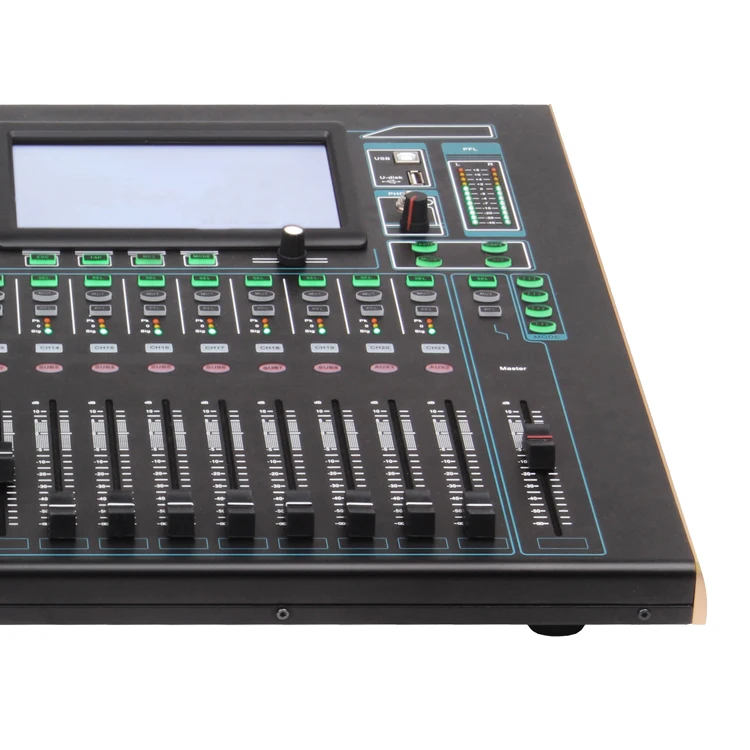 
JB-DL32 High Quality mixing console professional Digital Audio video Mixer 12 20 32 channel x32 sound mixer powermixer 