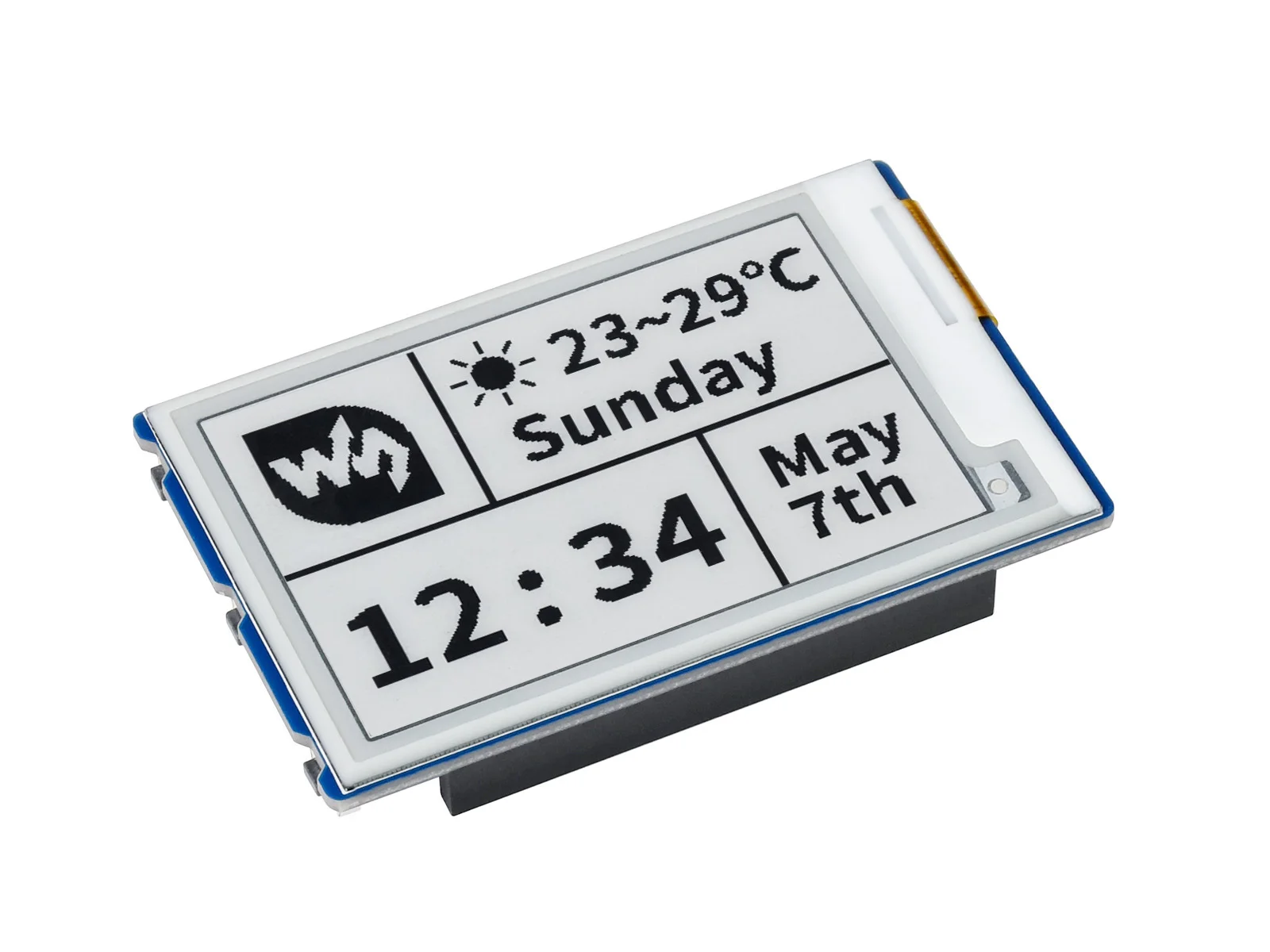 Raspberry Pi Pico 4 Grayscale SPI 2.7inch E Paper E Ink Display Module Expansion Module