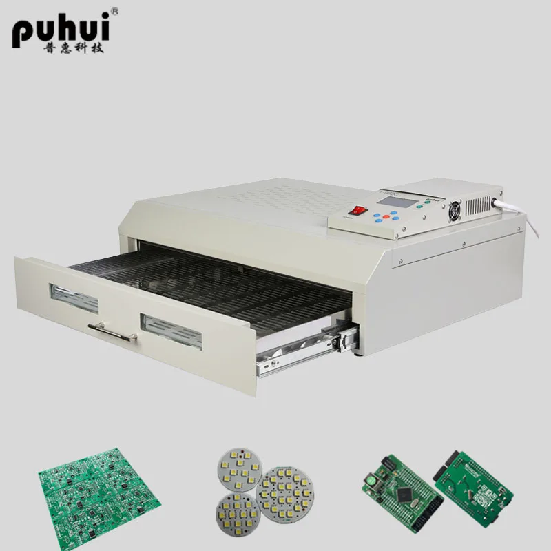 400*600 мм ИК-нагреватель Puhui T-962C печь для пайки оплавлением Bga реболлинг станция PCB LED Smt оплавильная