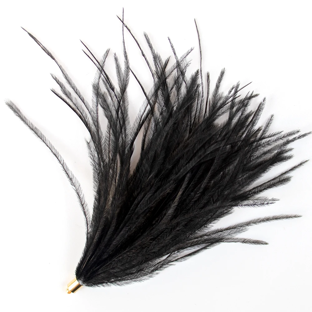 Strung Ostrich Feathers For Diy Crafts Clothes Accessories Handmade Feather Embroidery Ostrich Feather Tassel