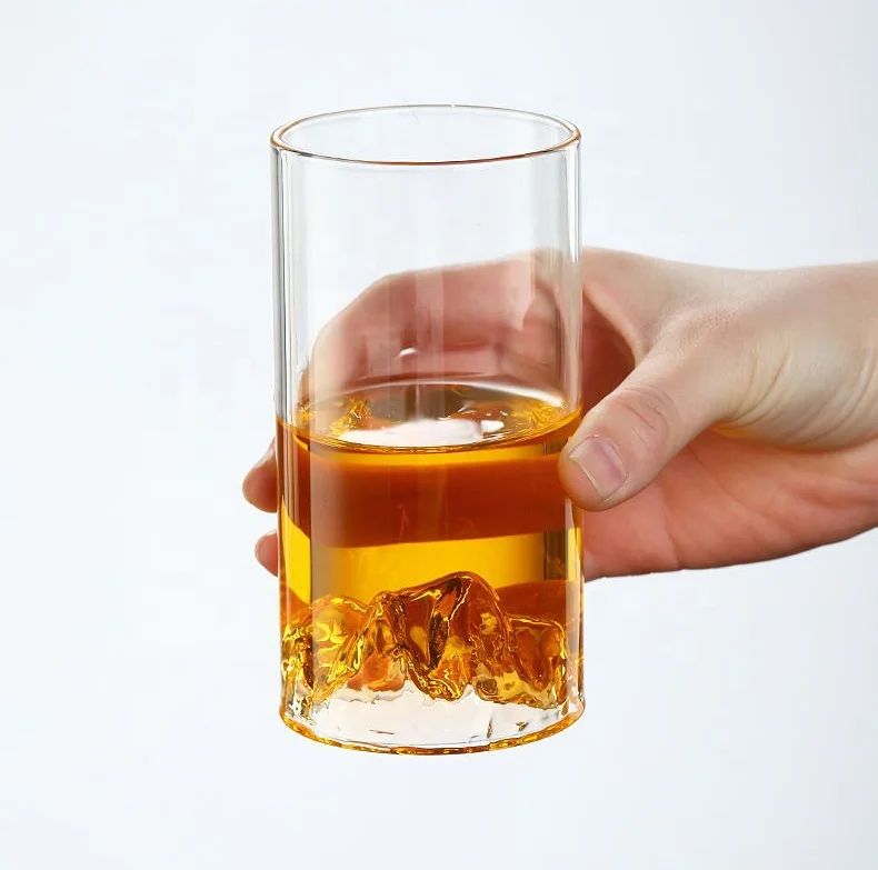 Горячая распродажа боросиликатная 180 мл 300 380 горная стеклянная чайная чашка в японском стиле горный дизайн