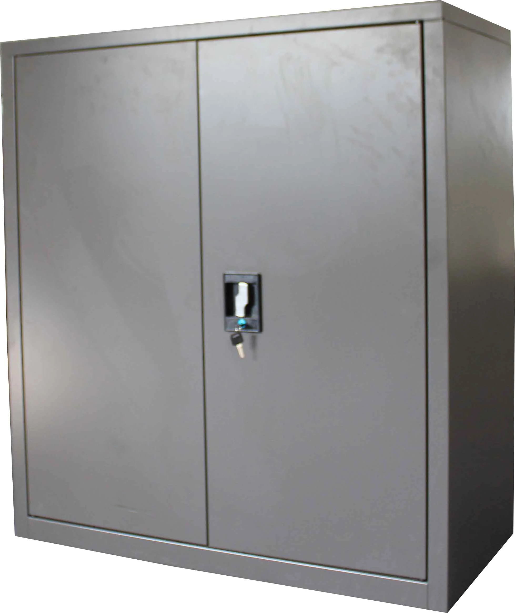 Fixed 4 adjustable shelves metal filing cabinet 2 door storage cabinet made in China