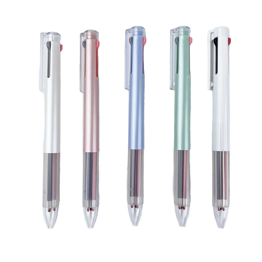 YF 0.7mm ST Tip Plastic Gel Ink Pen 3 Colors in One Blue Black and Red for Promotional