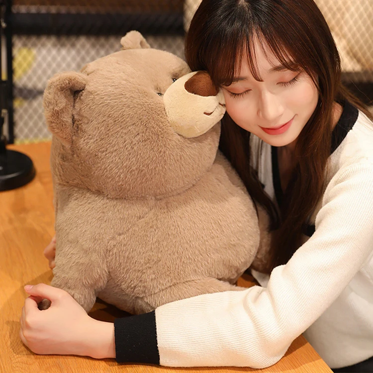 New Fat Series Animal Plush Toys Super Soft Stuffed Kawaii Panda/Bear Pillow Toy Plushie