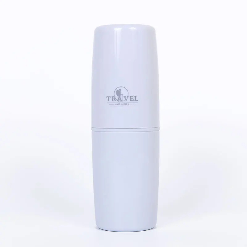 Environmental home and travel toothbrush cup plastic travel cup organizer with emulsion sub bottle