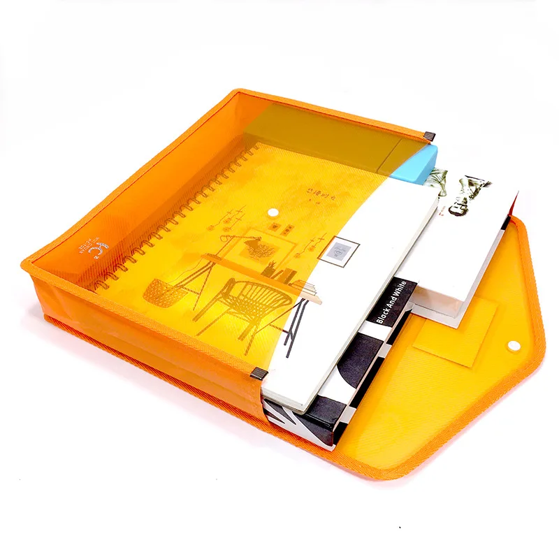 Wholesale Eco-Friendly Document Wallet Envelope Flap Plastic File Folder Bags Hanging Suspension Print Cover Multi Colors