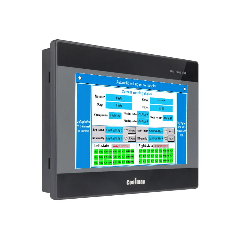 Coolmay 7 Zoll HMI touch screen LCD panel 800*480 pixels automatic control mit RS232 and RS485