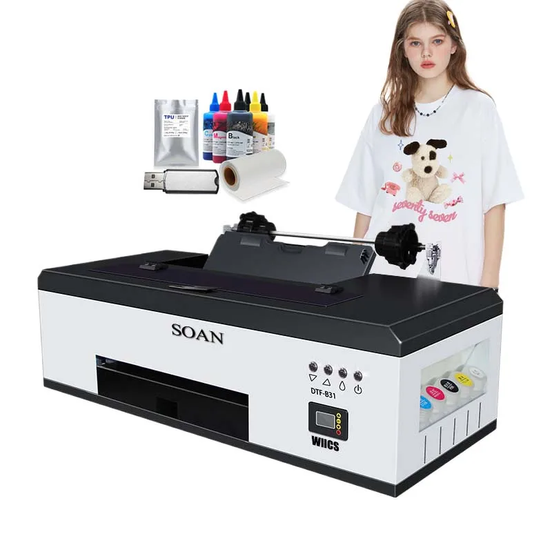 New Arrivals Customize A3 1390 XP600 Dtf Printer Automatic DTF Printing Machine T Shirt Transfer DTF Printer For Clothes
