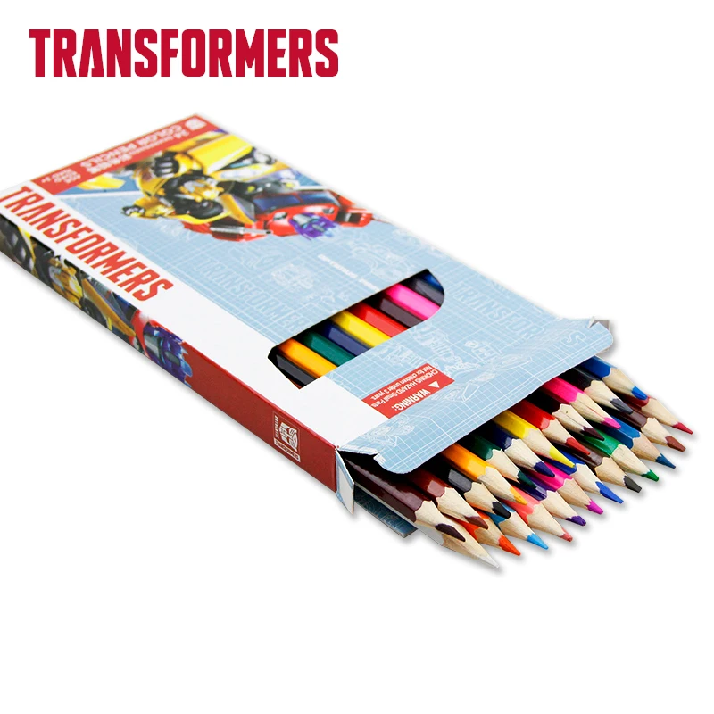 wholesale 24 color natural wooden pencils set for kids study and painting