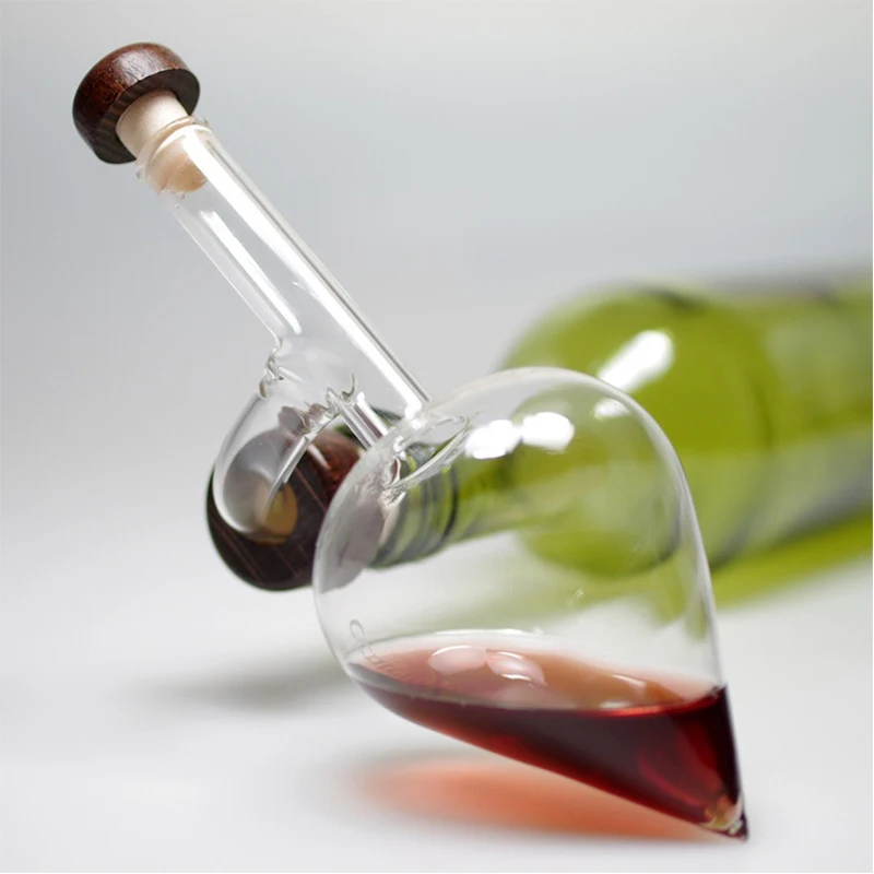 Red Wine Pourer Transparent Premium Clear Handmade Glass Decanter Bottle Custom Gifts Wine Whiskey Airarator Decanter Aerator