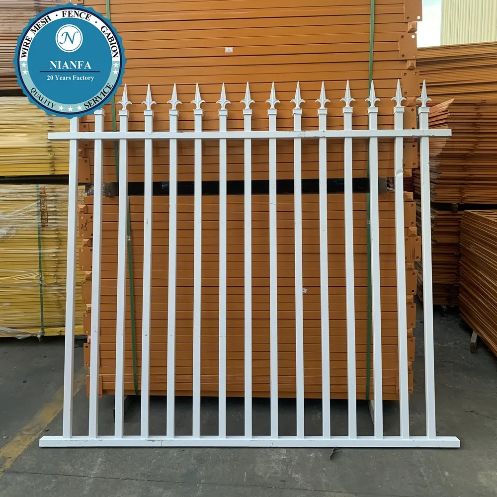 Prefabricated Wrought Iron Deck Sharp Top with Railing Panel ( Guangzhou Factory)