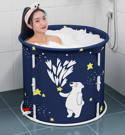 New arrival One-button folding bath tub  bath bucket for adults and children