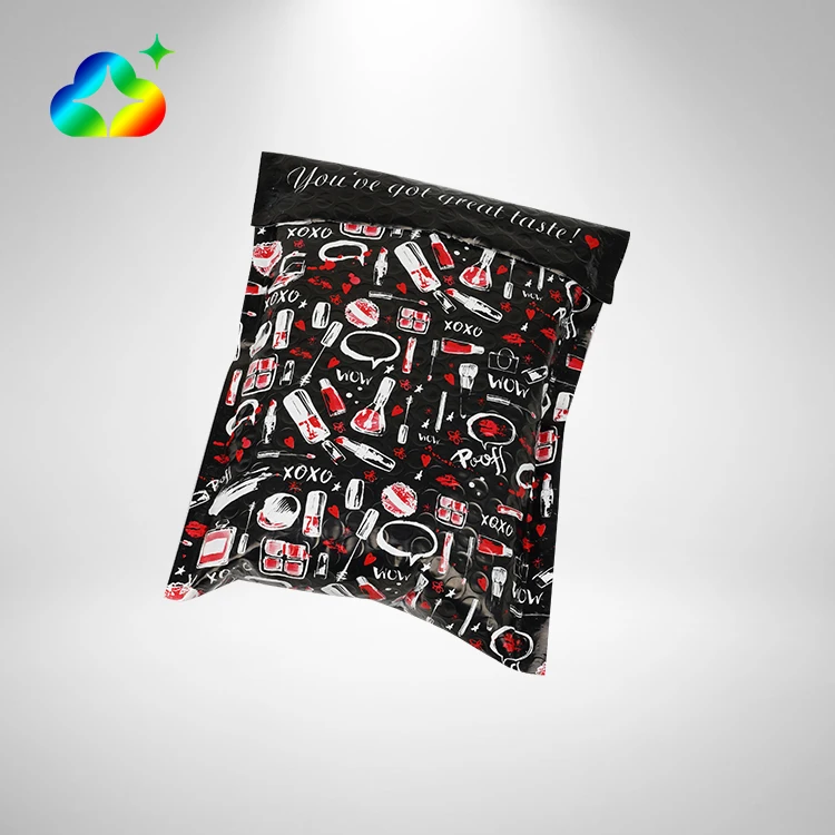 Wholesale Customized Black Self Seal Shockproof Poly Bubble Mailer Packaging Shipping Bags Logo Printed Clothing Cosmetic Makeup
