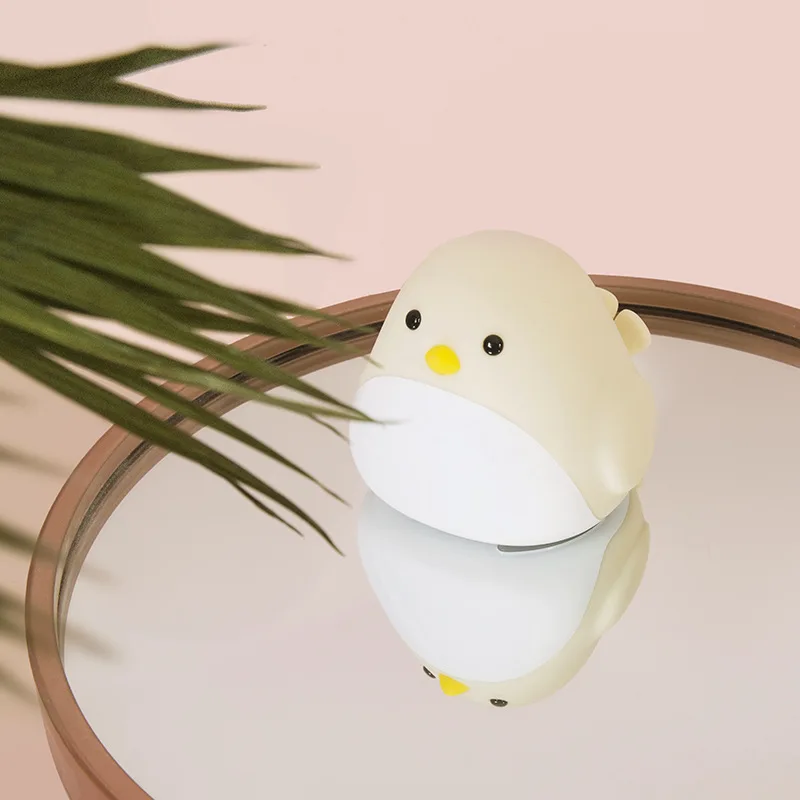 2021 Hot Sale Rechargeable Animal Silicone Baby Led Night Light Desk & Table Timing Alarm Clock