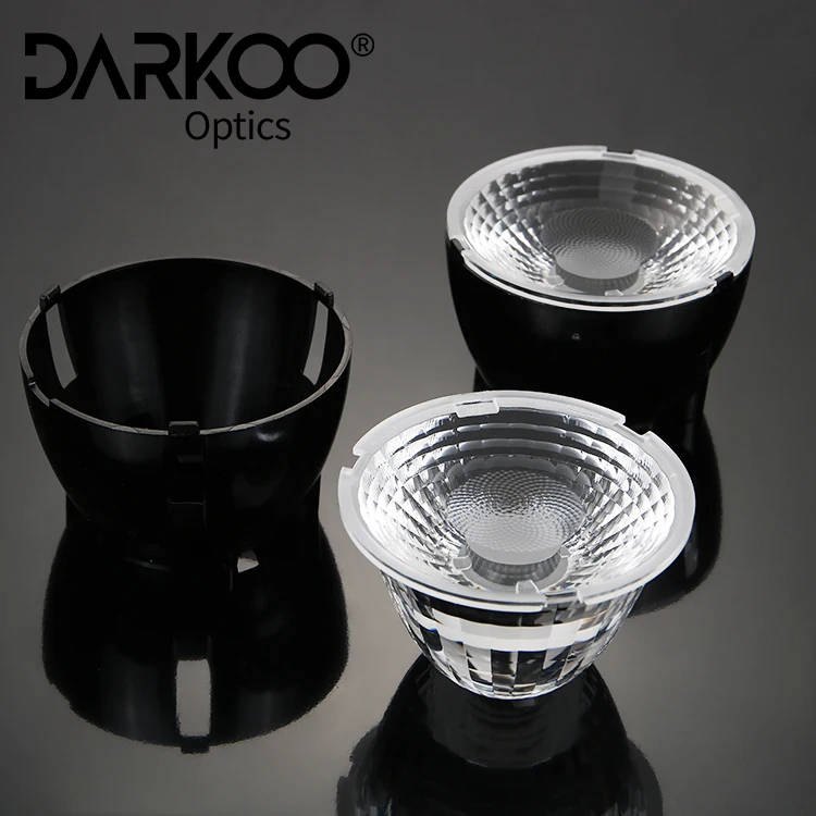 Cob Led Lens Plastic 3535 35mm Single Lens Commercial Transmittance Optical Round Lenses For Diameter 28mm Led Lens