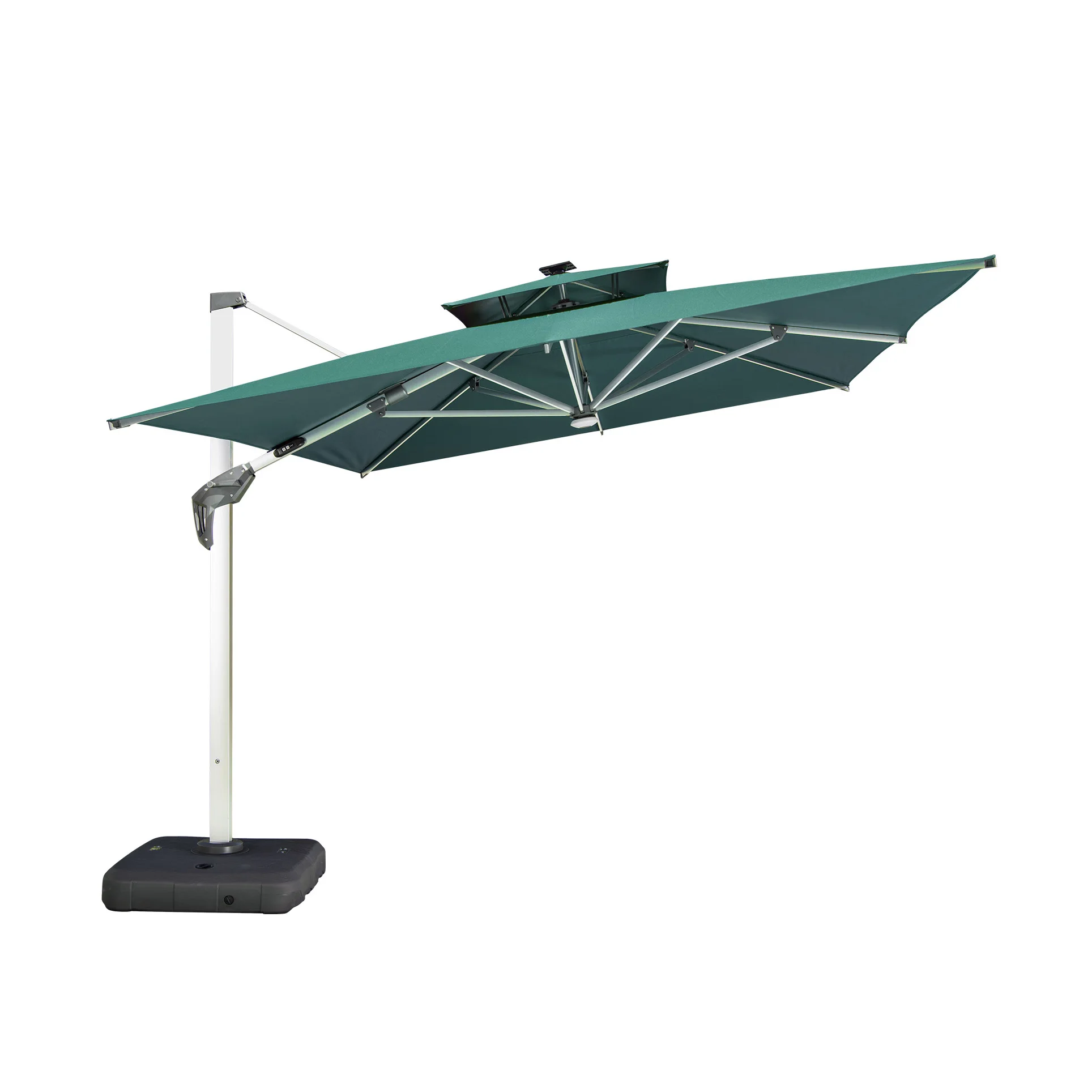Garden Furniture Outdoor large Patio LED light umbrella LOGO printing supported