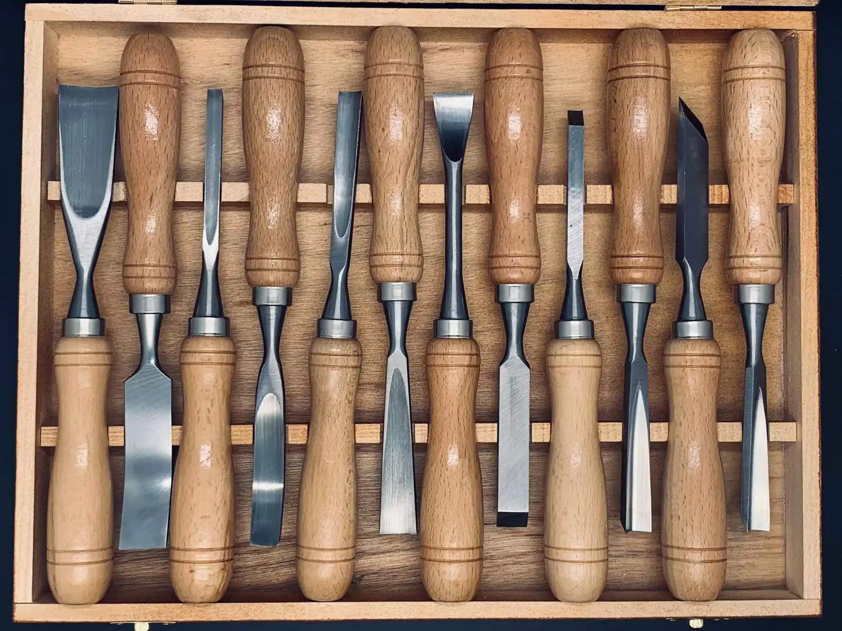 Customized LOGO Good Quality Chisel Carpenter Tools 12pc Carving Chisel Wood Chisel