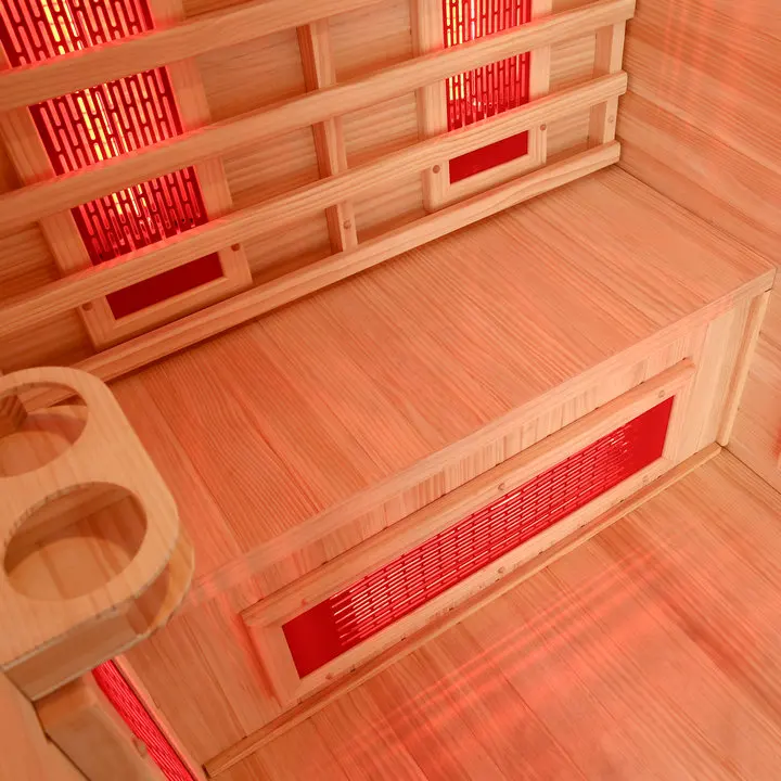 4 persons home infra spa red sauna room with infra red light