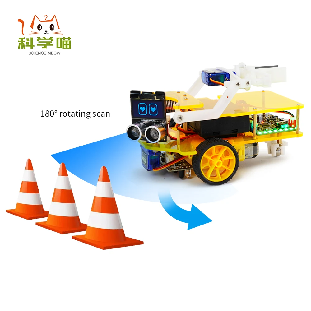 Programmable STEAM Robotics Kits cozmo Programming Arduino Walk Robot Toys for Kids & Adults