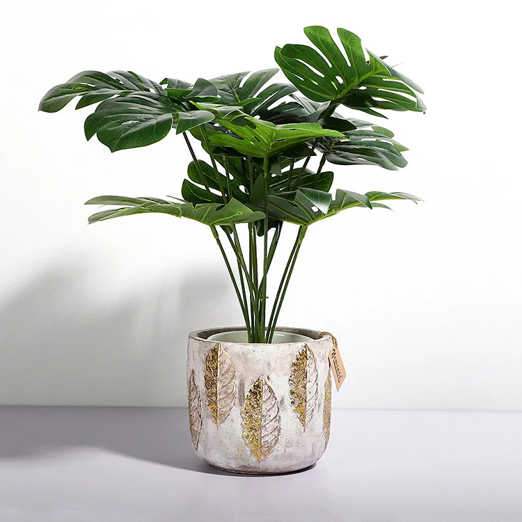 Factory price best quality outdoor balcony decor hot sale modern garden cement planters flower pot