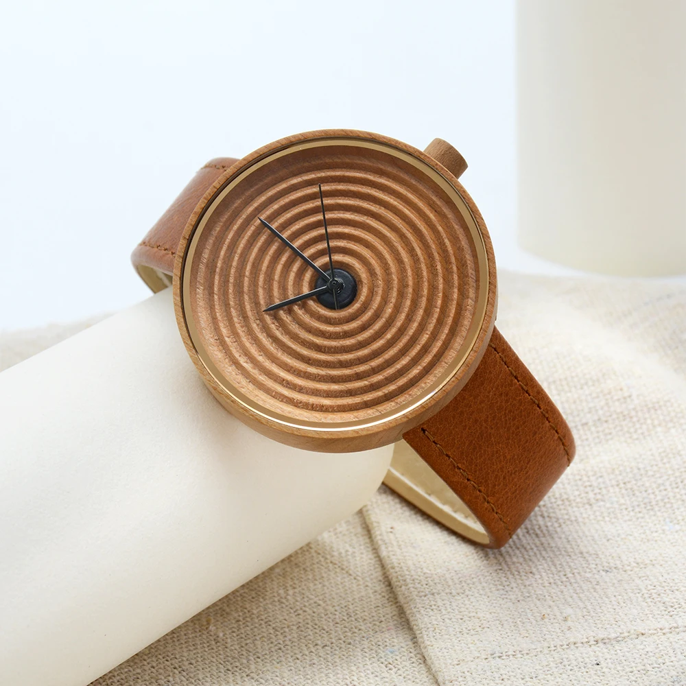 Hot Selling Luxury  BEWELL Custom Logo Bamboo Wooden Wrist Watches for Men Factory Price