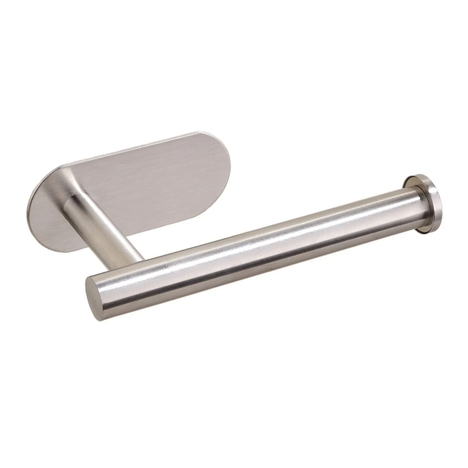 Toilet Paper Holder Self Adhesive Kitchen Washroom Adhesive Toilet Roll Holder No Drilling for Bathroom Stainless Steel Brushed