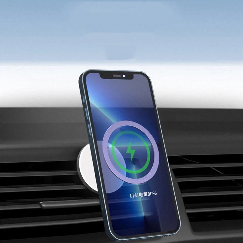 Universal Back Holder Ring Magnetic Metal Plate Ring For Magsafe Wireless Charger Magnet Sticker Phone Holder For iPhone 15 14