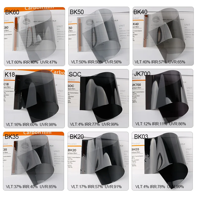 1.52m x 30m Sun Shade Car Vinyl Wrap Solar Window Tint Film