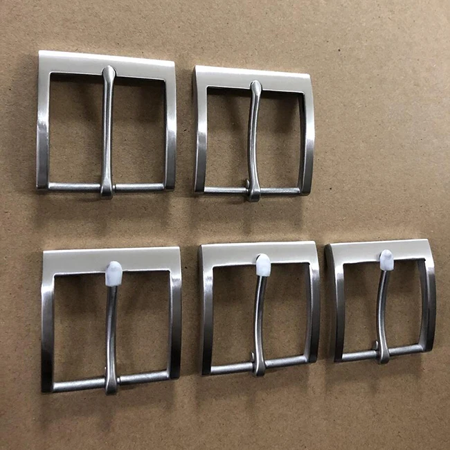 Heavy duty stainless steel leather belt for men pin buckle metal belt buckles