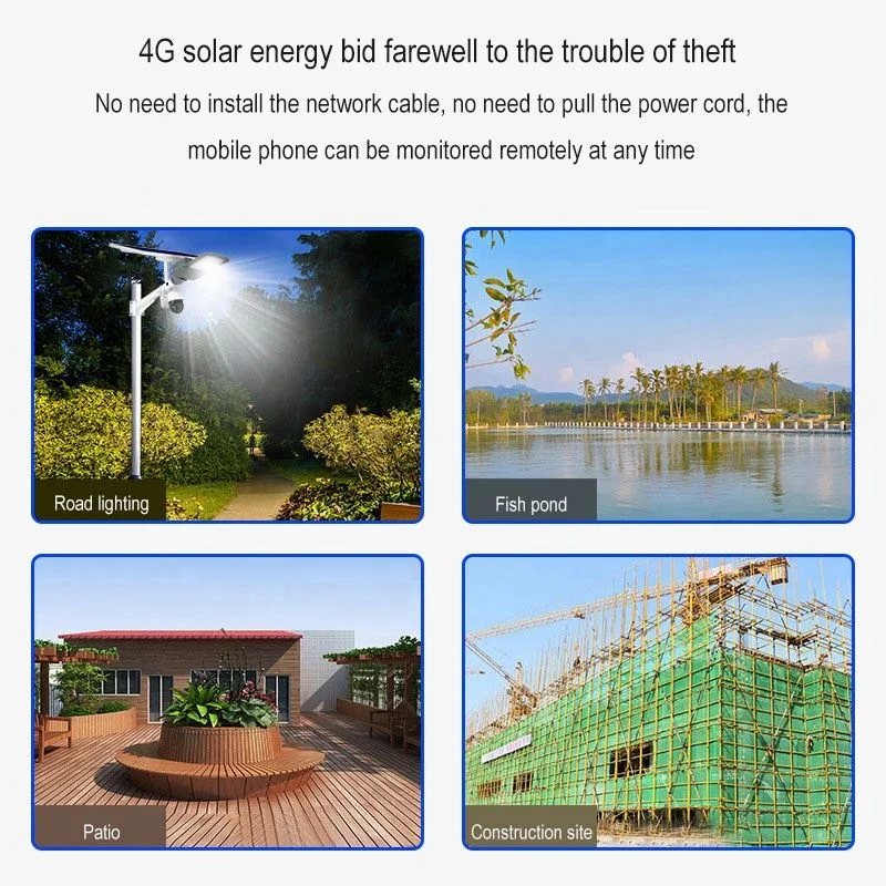 Shingel Ip65 Waterproof Dusk To Dawn Led Security Flood Lamp Remote Control 300w Solar Street Lights With Cctv Camera 4g Wifi