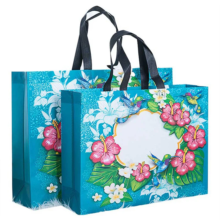 Non Woven Tote Shopping Bags Highest Quality Custom Logo Printed Cheap Eco Friendly Recycled Laminated PP OEM Handled Ruiding