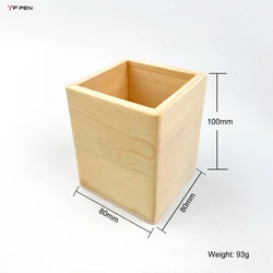 Desk desktop table stationery single stand office Natural material Wood pen holder desk organizer for stand